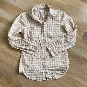 J. Crew Factory Gingham Button Down Shirt